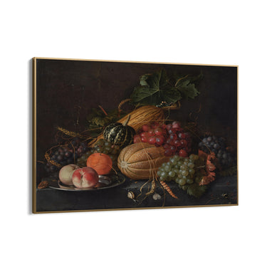 Quadro Stampa su Tela Natura morta con frutta, Abraham Mignon - CupidoDesign