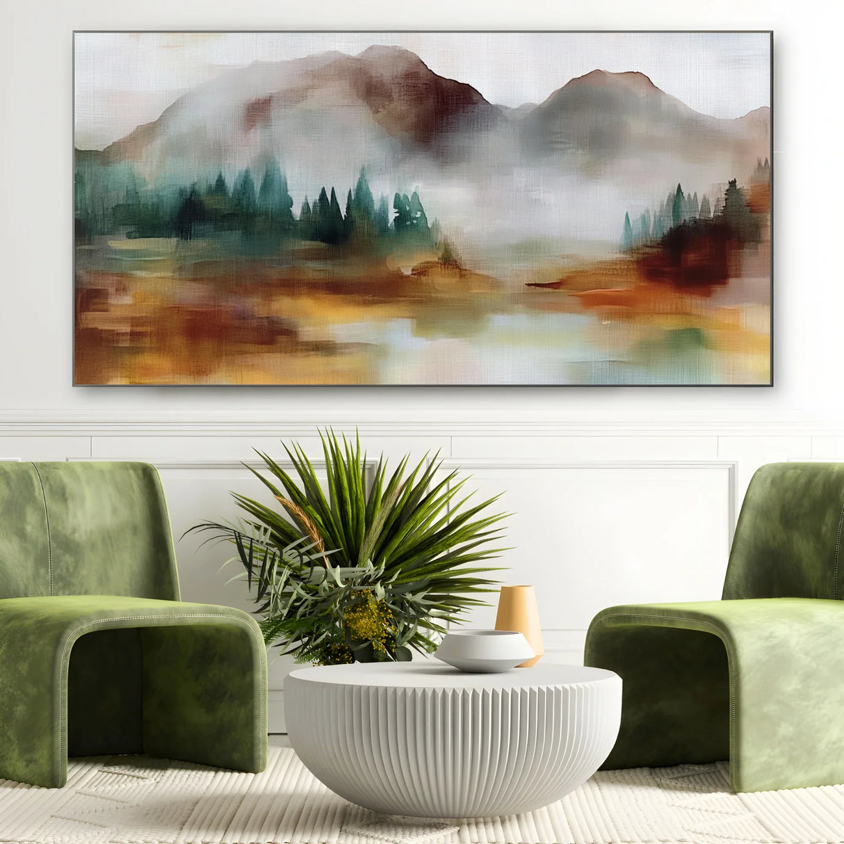 Quadro Stampa su Tela Nebbia di Montagna - CupidoDesign