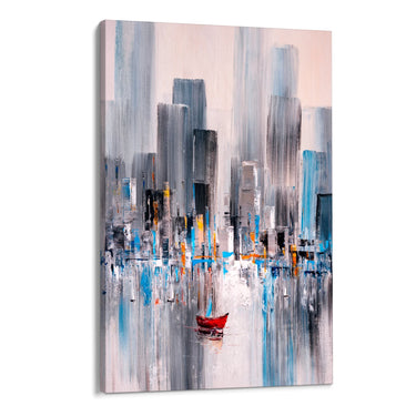 Quadro Stampa su Tela Nebulose di Città - CupidoDesign
