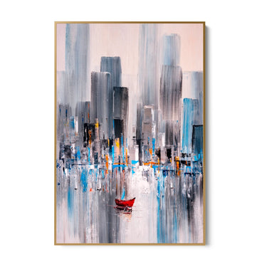 Quadro Stampa su Tela Nebulose di Città - CupidoDesign