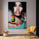 Quadro Stampa su Tela Nero Ancestrale - CupidoDesign