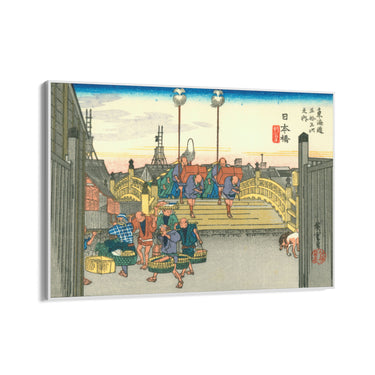 Quadro Stampa su Tela Nihonbashi, Le cinquantatré stazioni del Tōkaidō, Utagawa Hiroshige - CupidoDesign
