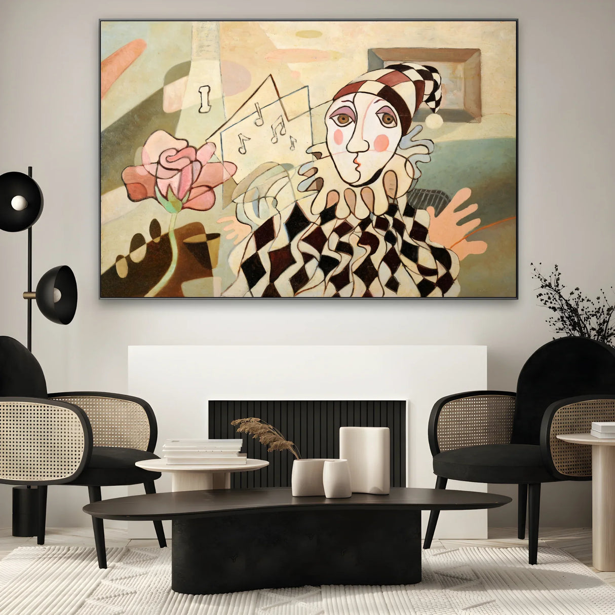 Quadro Stampa su Tela Note di maschera - CupidoDesign