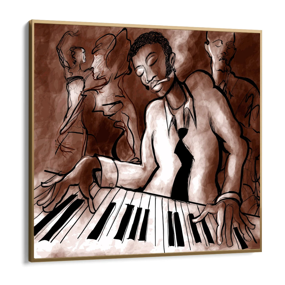 Quadro Stampa su Tela Note in Fumo - CupidoDesign