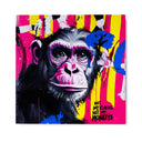 Quadro Stampa su Tela Not my circus, not my monkeys - CupidoDesign