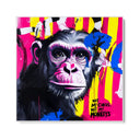 Quadro Stampa su Tela Not my circus, not my monkeys - CupidoDesign