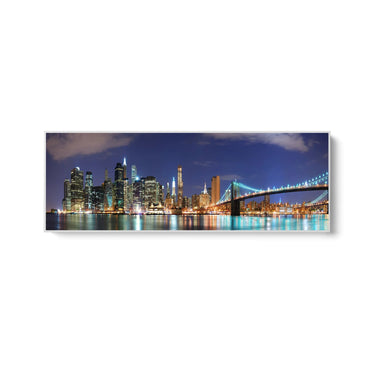 Quadro Stampa su Tela Notte Aurea, New York - CupidoDesign