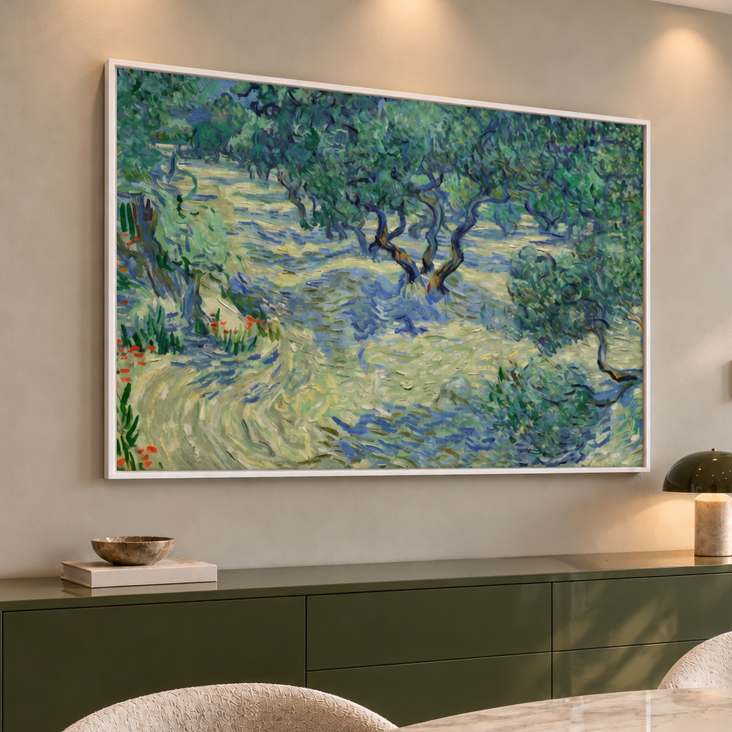 Huerto de olivos 1889, Vincent Van Gogh