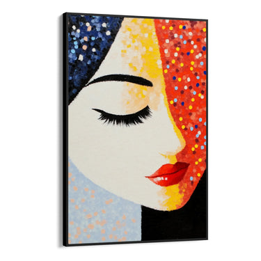 Quadro Stampa su Tela Occhi Chiusi - CupidoDesign