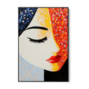 Quadro Stampa su Tela Occhi Chiusi - CupidoDesign