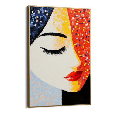 Quadro Stampa su Tela Occhi Chiusi - CupidoDesign