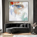 Quadro Stampa su Tela Occhio Rosso - CupidoDesign