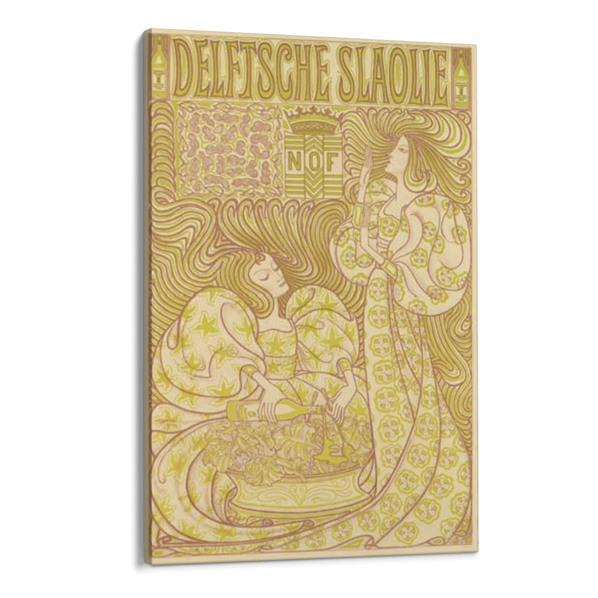 Quadro Stampa su Tela Olio di insalata di Delft, Jan Toorop - CupidoDesign