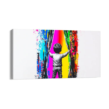 Quadro Stampa su Tela Oltre il Sipario - CupidoDesign