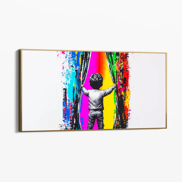 Quadro Stampa su Tela Oltre il Sipario - CupidoDesign