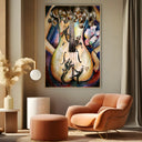 Quadro Stampa su Tela Ombre Ardenti - CupidoDesign