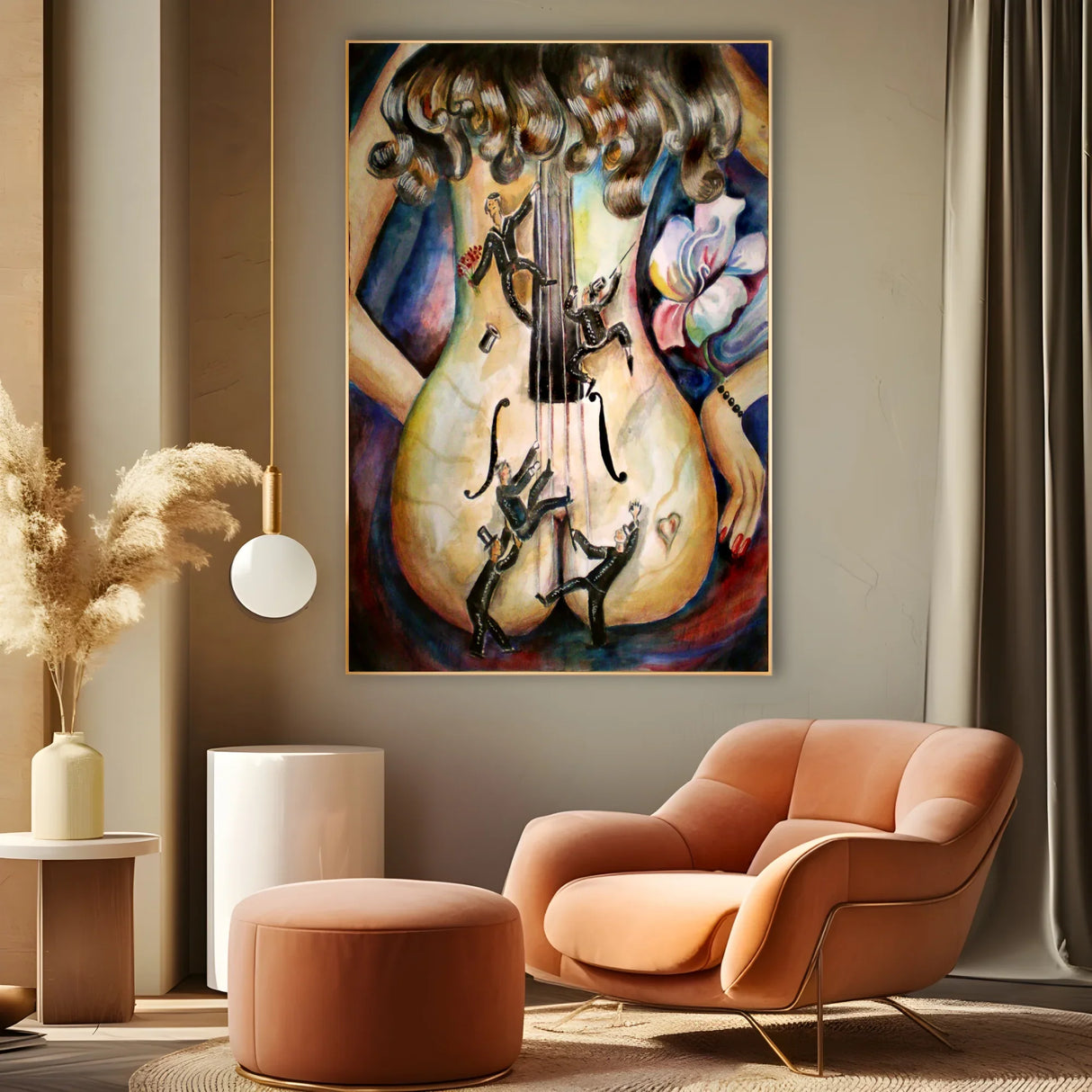 Quadro Stampa su Tela Ombre Ardenti - CupidoDesign