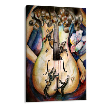 Quadro Stampa su Tela Ombre Ardenti - CupidoDesign