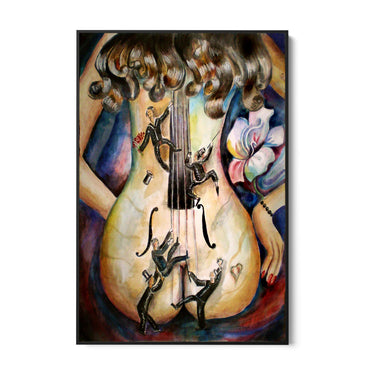 Quadro Stampa su Tela Ombre Ardenti - CupidoDesign