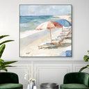 Quadro Stampa su Tela Ombrelloni d’Estate - CupidoDesign