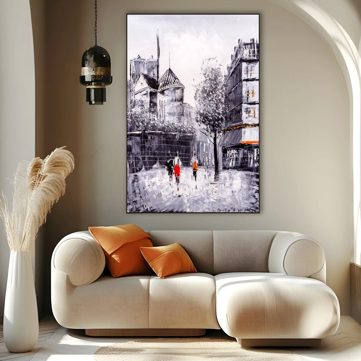 Quadro Stampa su Tela Ombre nel Viale - CupidoDesign