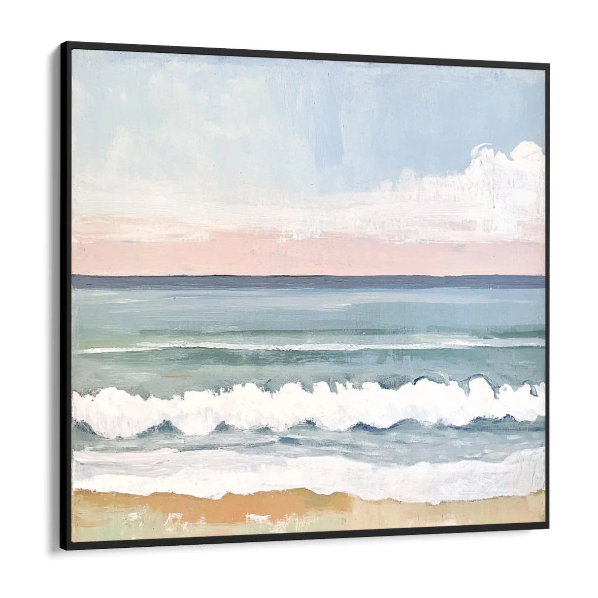Quadro Stampa su Tela Onda Rosa - CupidoDesign