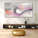 Quadro Stampa su Tela Flusso Rosa - CupidoDesign