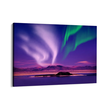 Quadro Stampa su Tela Onda del nord, Aurora Boreale - CupidoDesign