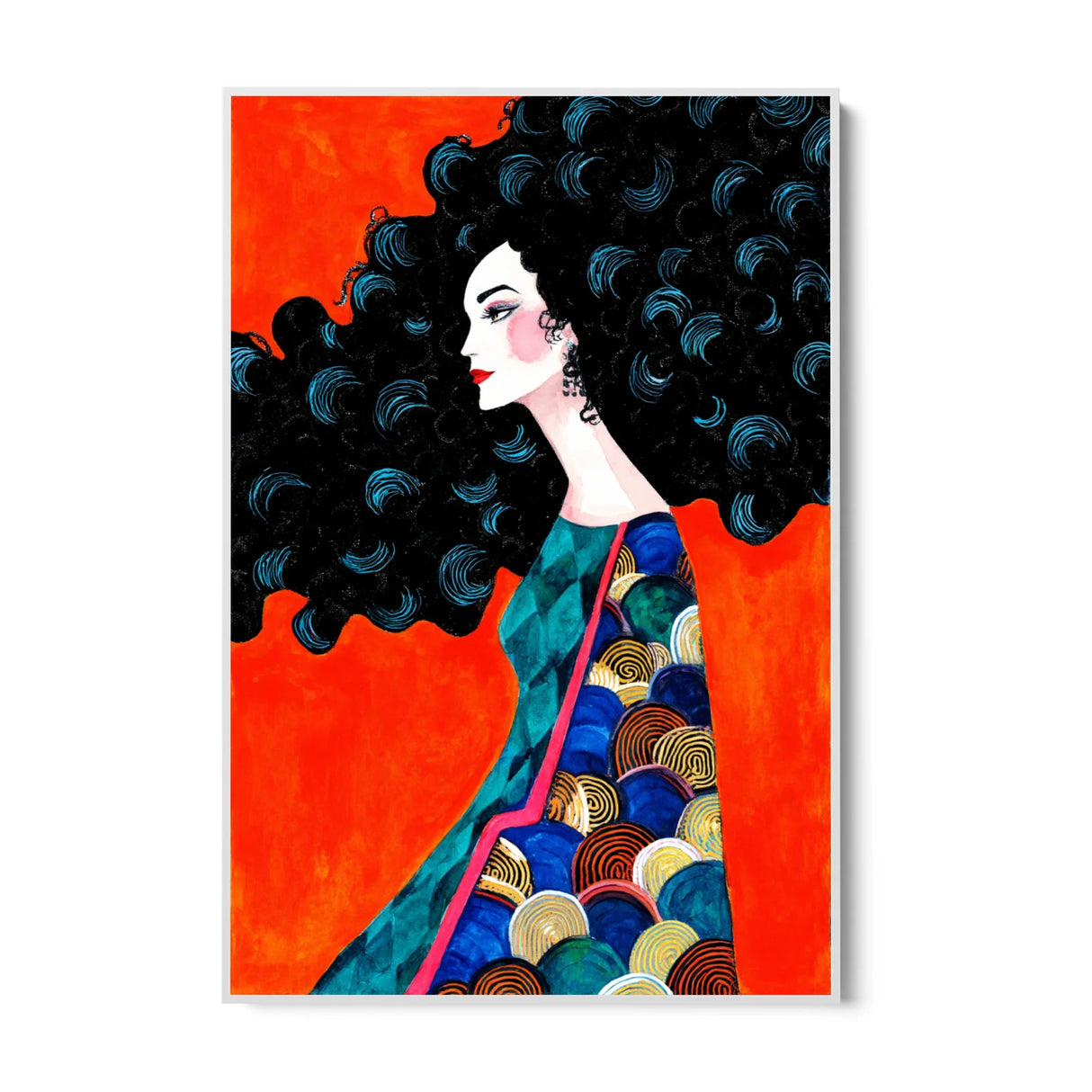Quadro Stampa su Tela Onde Inquiete - CupidoDesign