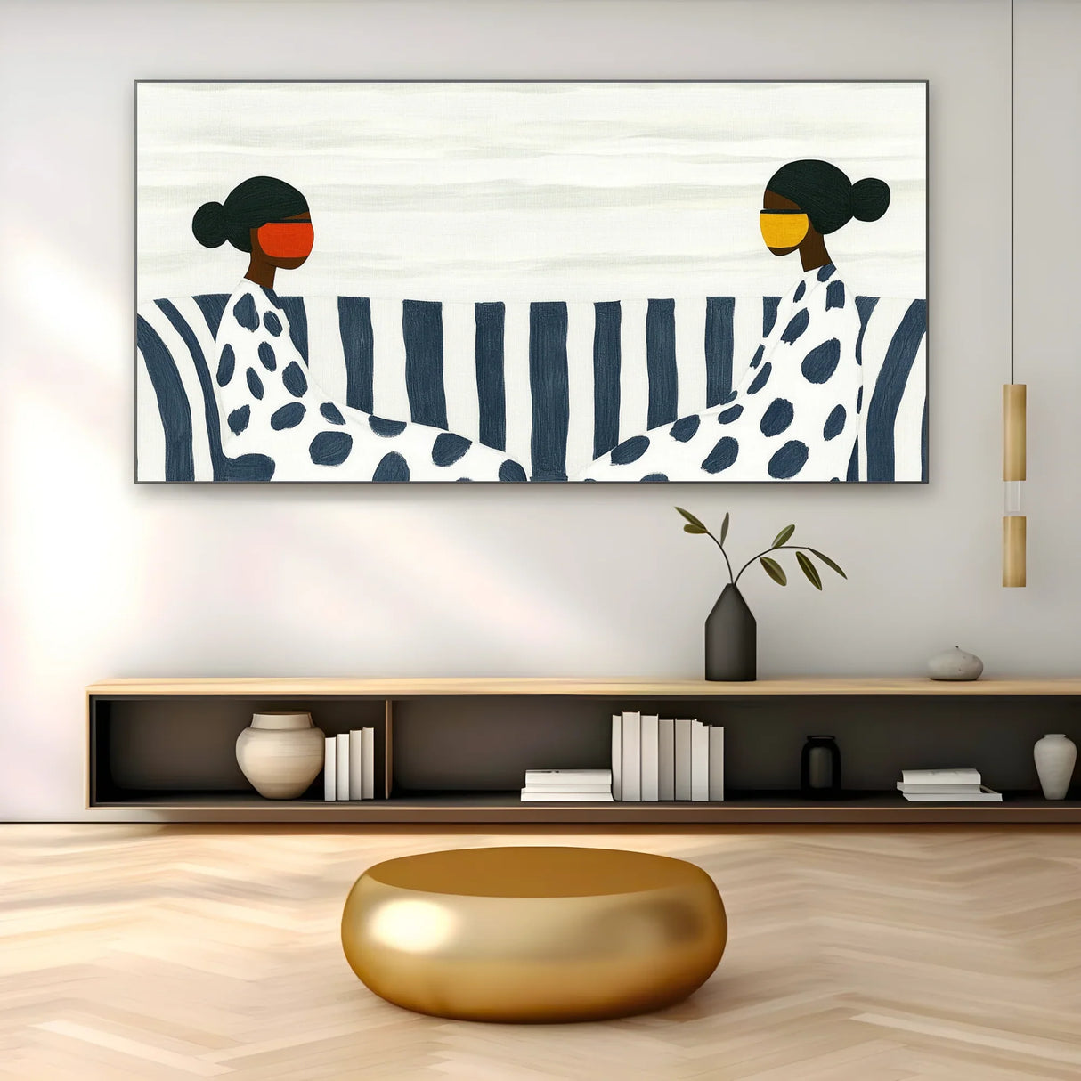 Quadro Stampa su Tela Onde di Tela - CupidoDesign
