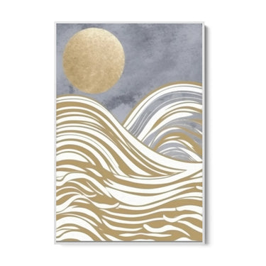 Quadro Stampa su Tela Onde di luna - CupidoDesign