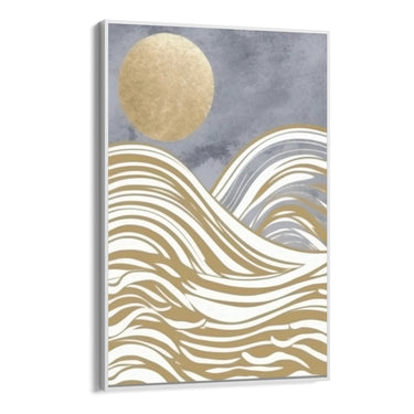 Quadro Stampa su Tela Onde di luna - CupidoDesign