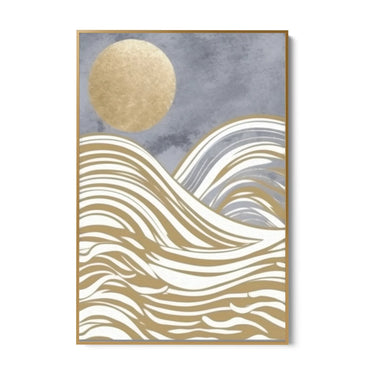 Quadro Stampa su Tela Onde di luna - CupidoDesign