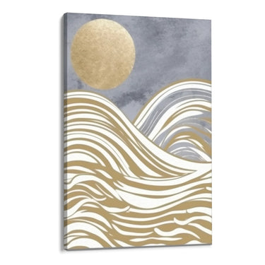 Quadro Stampa su Tela Onde di luna - CupidoDesign