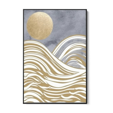 Quadro Stampa su Tela Onde di luna - CupidoDesign