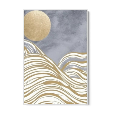 Quadro Stampa su Tela Onde di luna - CupidoDesign