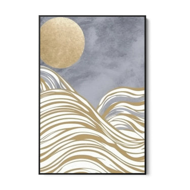 Quadro Stampa su Tela Onde di luna - CupidoDesign