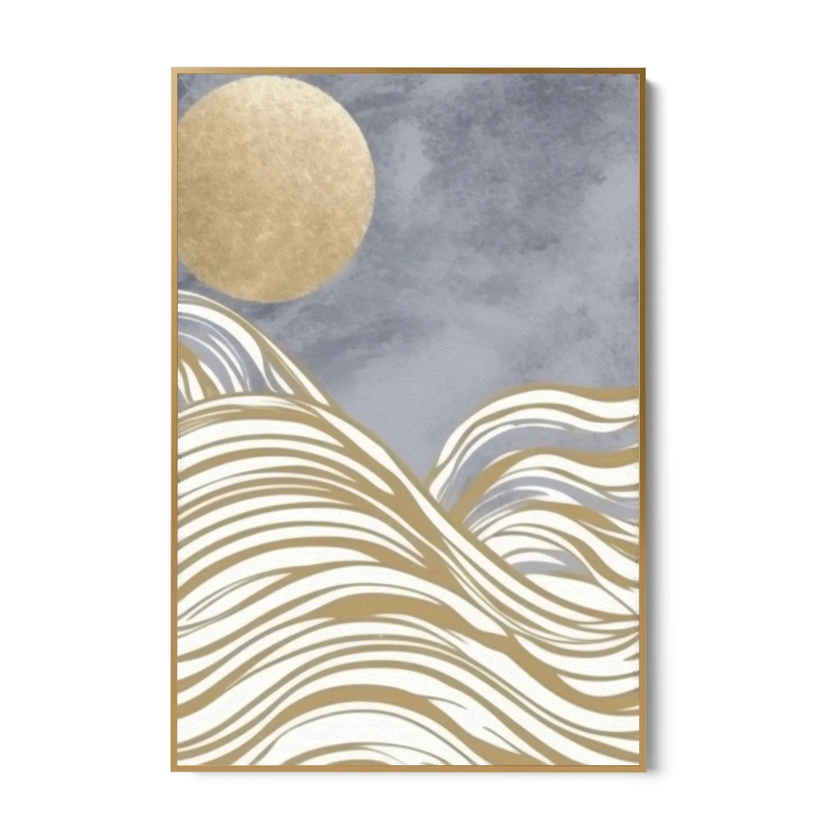 Quadro Stampa su Tela Onde di luna - CupidoDesign