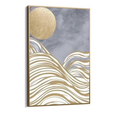 Quadro Stampa su Tela Onde di luna - CupidoDesign