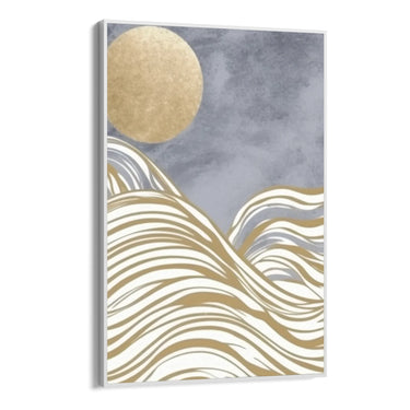 Quadro Stampa su Tela Onde di luna - CupidoDesign
