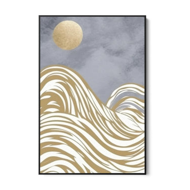Quadro Stampa su Tela Onde di luna - CupidoDesign
