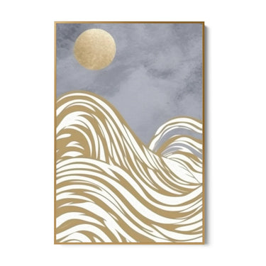 Quadro Stampa su Tela Onde di luna - CupidoDesign