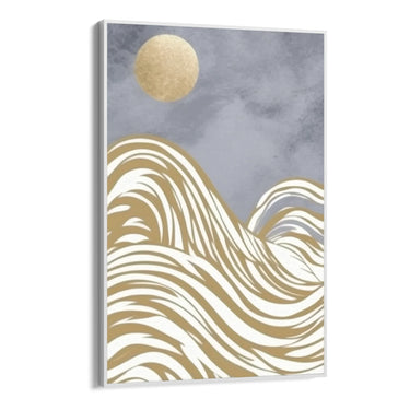 Quadro Stampa su Tela Onde di luna - CupidoDesign