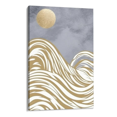Quadro Stampa su Tela Onde di luna - CupidoDesign
