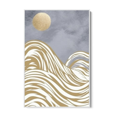 Quadro Stampa su Tela Onde di luna - CupidoDesign