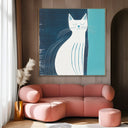 Quadro Stampa su Tela Pace Felina - CupidoDesign