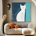 Quadro Stampa su Tela Pace Felina - CupidoDesign