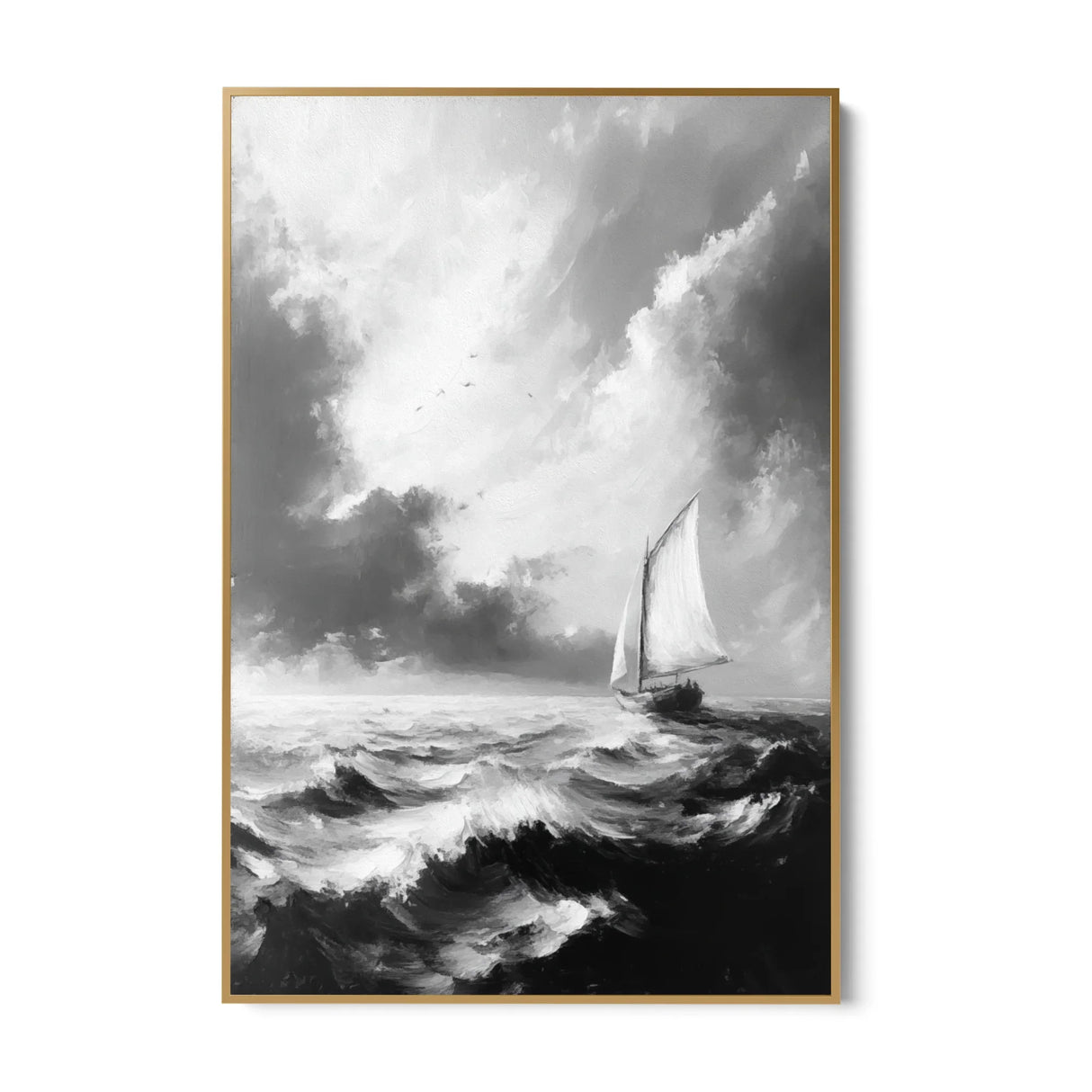 Quadro Stampa su Tela Mare in Burrasca - CupidoDesign