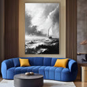 Quadro Stampa su Tela Mare in Burrasca - CupidoDesign