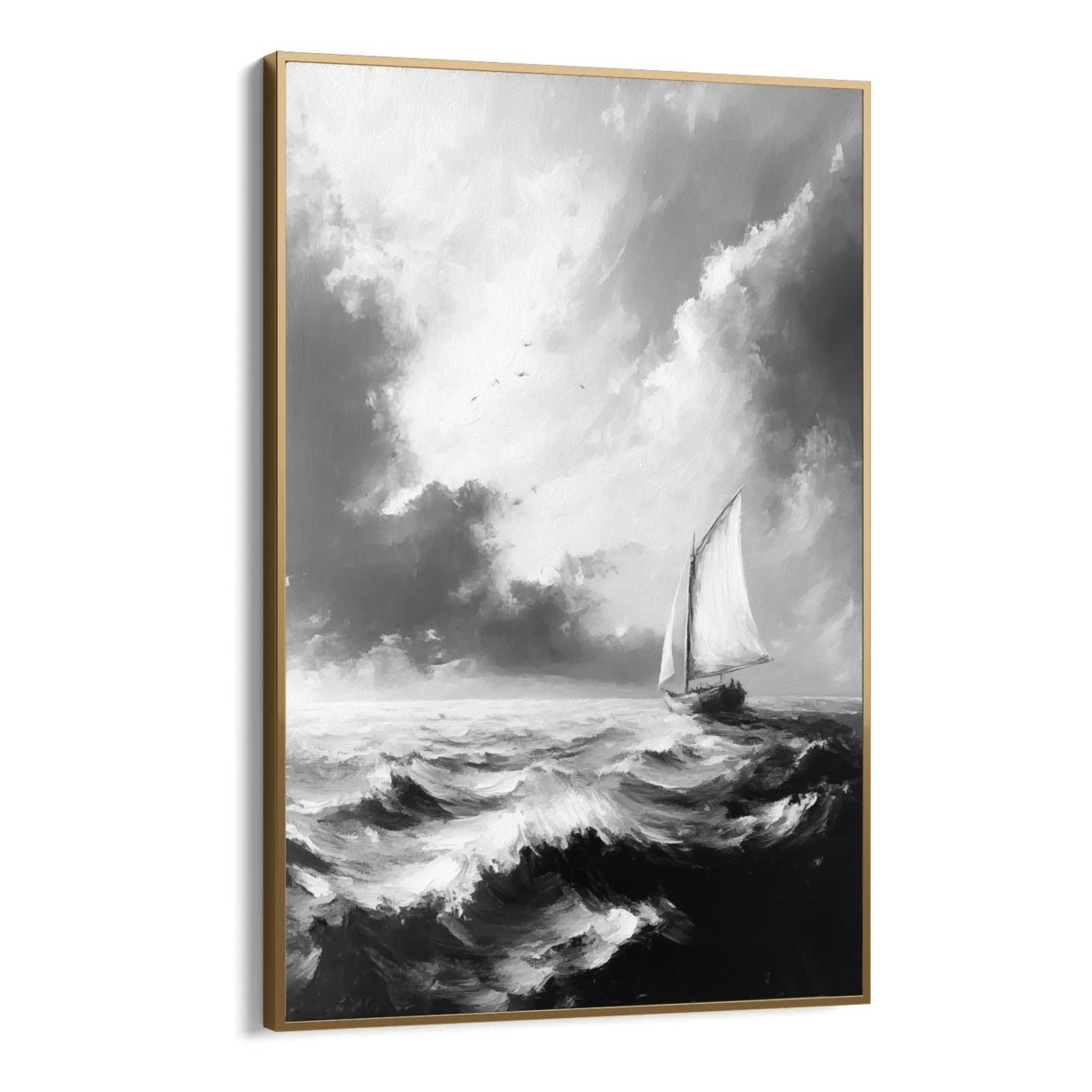 Quadro Stampa su Tela Mare in Burrasca - CupidoDesign